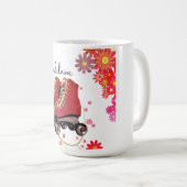 Retro Groovy Roller Skate farbenfroh Kaffeetasse (VorderseiteRechts)