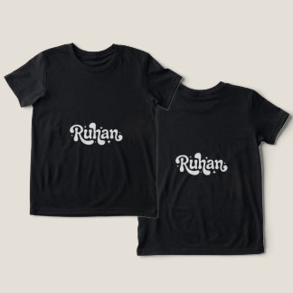 Retro Groovy "Ruhan" Name Logo - Vektor-Schriftzug Tri-Blend Shirt