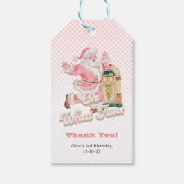 Retro Groovy Santa Claus-Christmas Party Vielen Da Geschenkanhänger