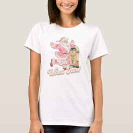 Retro Groovy Santa Claus-Pink Oh, was Spaß Eltern T-Shirt