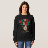 Retro Groovy  Saying Vintage Christmas Sweatshirt (Vorne ganz)