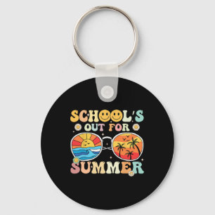 Retro Groovy School39s Out for Summer Abschluss T Schlüsselanhänger
