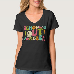 Retro Groovy School's Out Forever Pensionierter Le T-Shirt