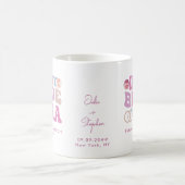 Retro Groovy Schrift Braut Name In Meiner Braut Är Kaffeetasse (Mittel)