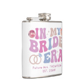 Retro Groovy Script Bridge Name in meiner Bride Flachmann (Rechts)