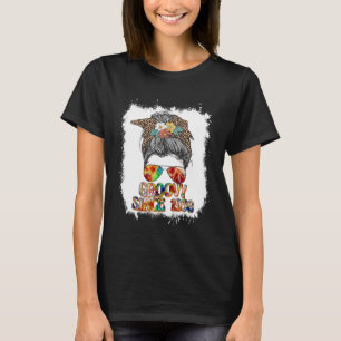 Retro Groovy Seit 1973 Messy Bun Angesagt Retro 60 T-Shirt