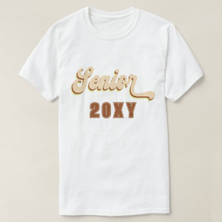 Retro Groovy Senior Custom Year Abschluss T-Shirt