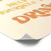 Retro Groovy servieren Ihnen Getränke Poster (Ecke)