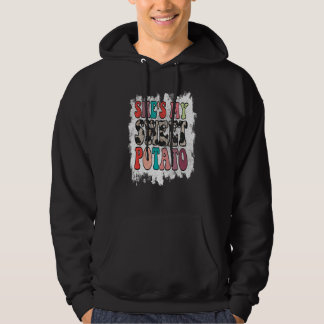 Retro Groovy Shes My Sweet Potato Cheetah Leopard  Hoodie