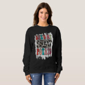Retro Groovy Shes My Sweet Potato Cheetah Leopard  Sweatshirt (Vorne ganz)