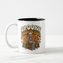 Retro Groovy Skelett Buchliebhaber Halloween