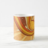 Retro Groovy Skyline Weihnachtskarte Kaffeetasse (Mittel)