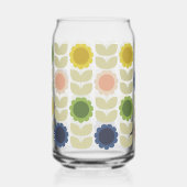 Retro Groovy Sommerblumen Stiele Dosenglas (Rechts)