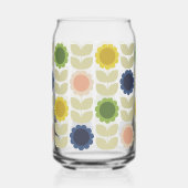 Retro Groovy Sommerblumen Stiele Dosenglas (Links)