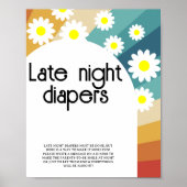 Retro Groovy \ Spate night diaper Spiel Poster (Vorne)
