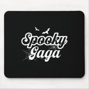Retro Groovy Spooky Gaga Halloween Hexenmeister Ma Mousepad