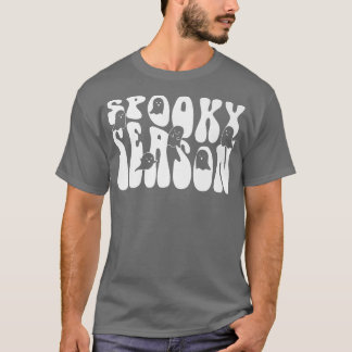 Retro Groovy Spooky Season Funny Halloween T-Shirt