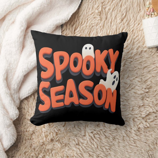 Retro Groovy Spooky Season  Kissen (Decke)