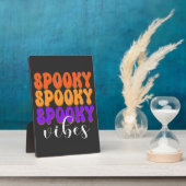 Retro Groovy Spooky Vibes Halloween Fotoplatte (Seite)