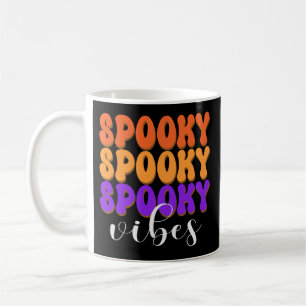 Retro Groovy Spooky Vibes Halloween Kaffeetasse