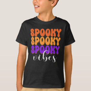 Retro Groovy Spooky Vibes Halloween T-Shirt