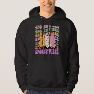 Retro Groovy Spooky Vibes Niedlich Ghost Girls Hal Hoodie