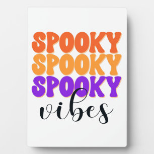 Retro Groovy Spooky Vibes Vintag Halloween Fotoplatte
