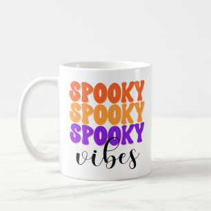 Retro Groovy Spooky Vibes Vintag Halloween Kaffeetasse