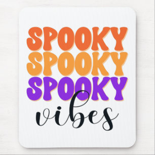 Retro Groovy Spooky Vibes Vintag Halloween Mousepad
