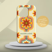 Retro Groovy Stripes Cool Daisy Case-Mate iPhone Hülle