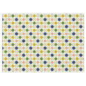 Retro Groovy Summer Flowers Stems Tischdecke (Vorderseite (Horizontal))