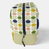 Retro Groovy Summer Flowers Stems Waschbeutel (Rechts)