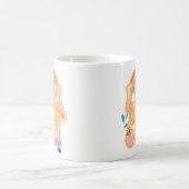 Retro Groovy Summer Sun Kaffeetasse (Mittel)