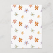 Retro Groovy Sunshine Dankeskarte (Rückseite)