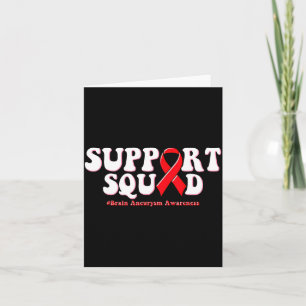 Retro Groovy Support-Team Gehirnaneurysma Karte