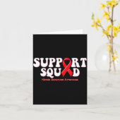 Retro Groovy Support-Team Gehirnaneurysma Karte (Gelbe Blume)