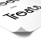 Retro Groovy - Süßigkeiten und Leckereien Babydusc Poster (Ecke)