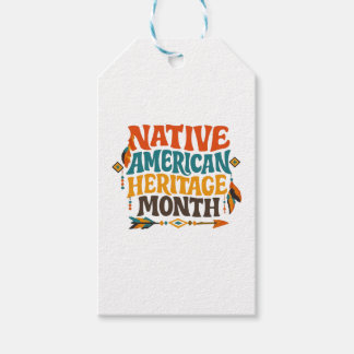 Retro Groovy Tag des indianischen Erbes Geschenkanhänger