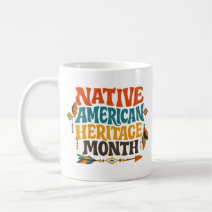 Retro Groovy Tag des indianischen Erbes Kaffeetasse
