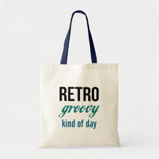 Retro Groovy Tages-Tasche Tragetasche