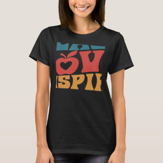 Retro Groovy Teacher Inspiration Happy Back to S T-Shirt