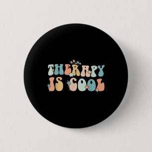 Retro Groovy Therapie ist Cool Mental Health S Awa Button