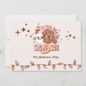 Retro Groovy This The Season Weihnachten Foto (Vorderseite)