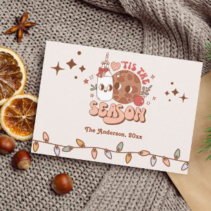 Retro Groovy This The Season Weihnachten Foto