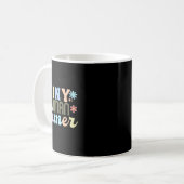 Retro Groovy Tiny Human Tamer School Apparel For T Kaffeetasse (Vorderseite Links)