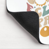 Retro Groovy Total Solar Eclipse April 08 2024 Mousepad (Ecke)