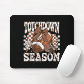 Retro Groovy Touchdown Saison Football Game Day Mousepad (Mit Mouse)