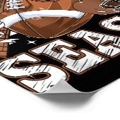 Retro Groovy Touchdown Saison Football Game Day Poster (Ecke)