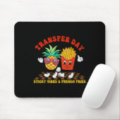 Retro Groovy Transfer Day Sticky Vibes Ivf Couple Mousepad (Mit Mouse)