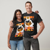 Retro Groovy Trick oder lehren Niedlich Ghost Teac T-Shirt (Unisex)